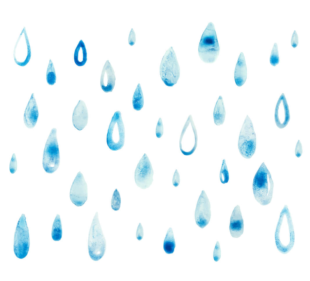 Капельки дождя на прозрачном фоне